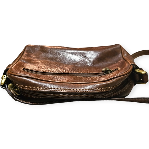 The Bridge by Firenze Vintage Leather Shoulder Bag - Mini Borsa a tracol… - Picture 6 of 13